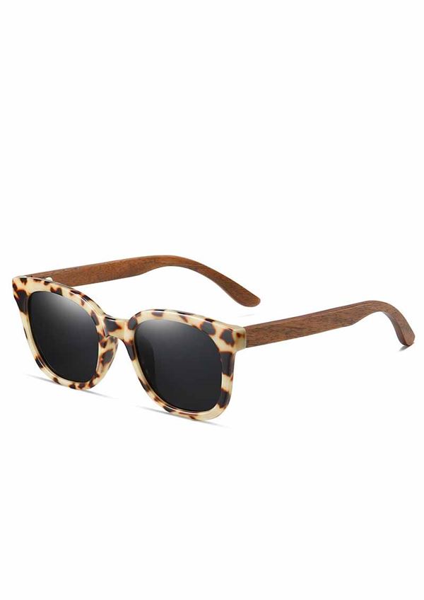 Skøn solbrille fra leopard og træ look Just D\'Lux